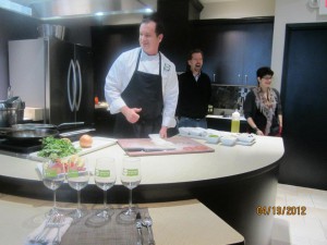Chef Andy Cooking Fresh Madison Market